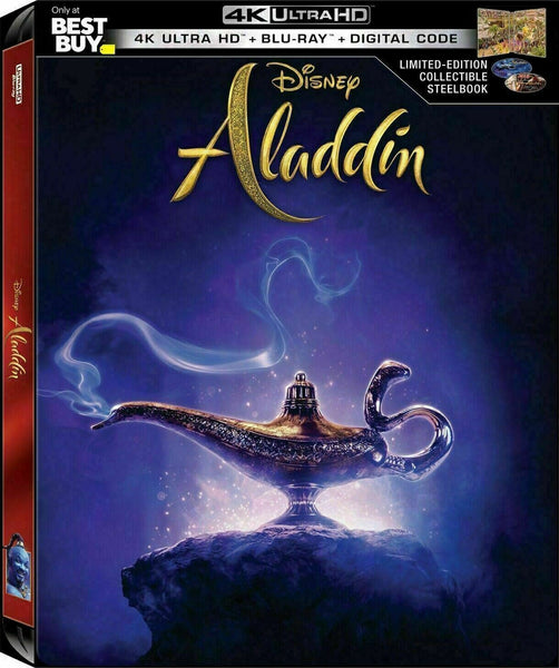 Aladdin - Limited Edition Steelbook [4K- Blu-ray] New & Sealed!! [2019]