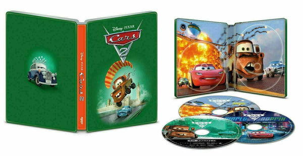 Cars 2 - Limited Edition Steelbook [4K- Blu-ray] New & Sealed!!