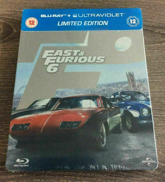 FAST & FURIOUS 6  - Limited Edition Steelbook [Blu-ray] New!