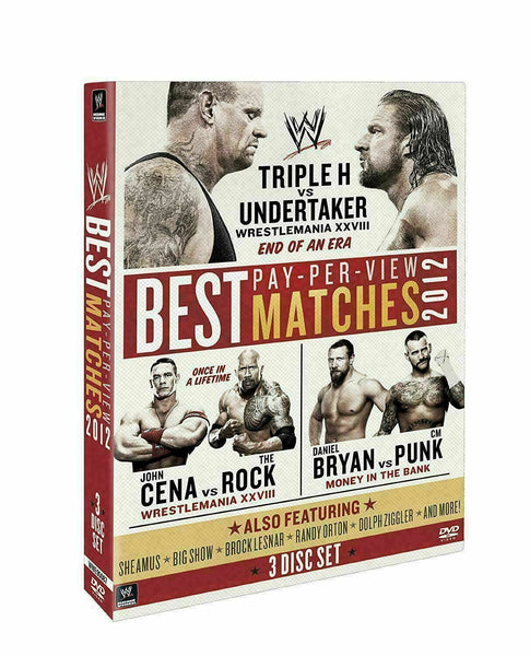 WWE 2012: Best Pay View Matches - 3 Disc Set [DVD] New!