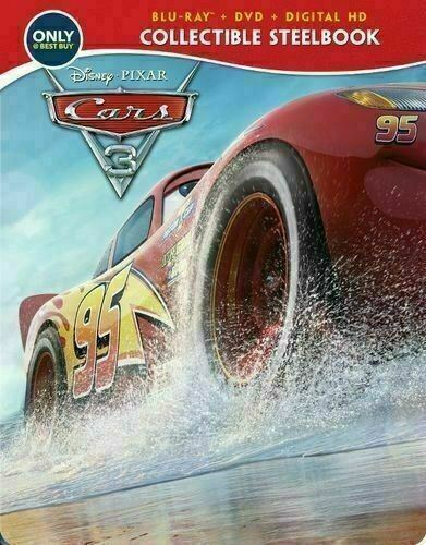 Cars 3 - Limited Edition Steelbook [Blu-ray + DVD] New and Factory Sealed!!