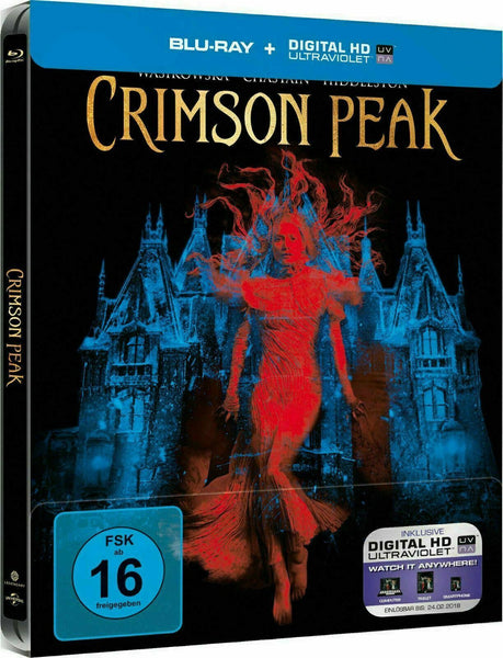 Crimson Peak - Limited Edition Steelbook [Blu-ray] New and Factory Sealed!!