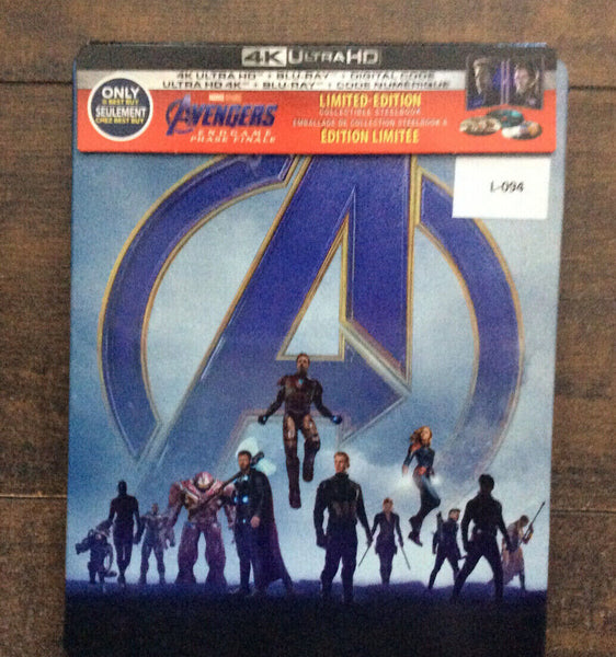 Avenger Endgame - Ltd Steelbook  AS IS - L-094 [4K-UHD + Blu-ray]