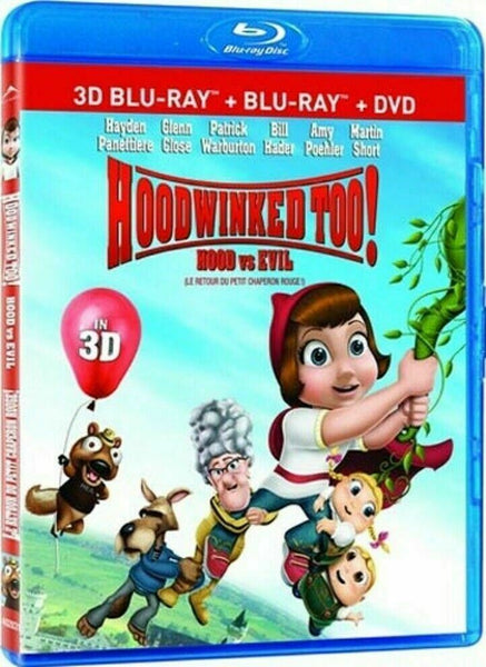 Hoodwinked Too! Hood vs Evil 3D [Blu-ray 3D + Blu-Ray] New and Factory Sealed!!