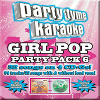 Karaoke ~  Girl Pop Party Pack 6 (4CD) Box set [CD] New!!