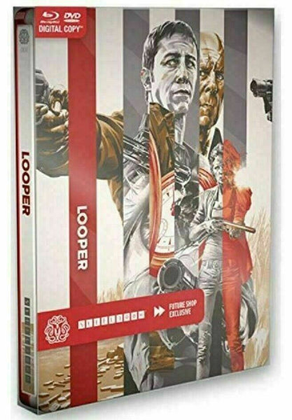 Looper - Mondo X SteelBook Series [Blu-ray + DVD] New!!