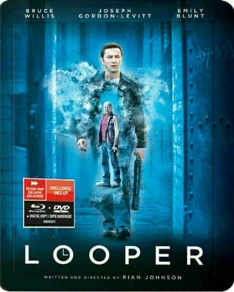 Looper - Limited Edition Lenticular Steelbook [Blu-ray] New and Sealed!!