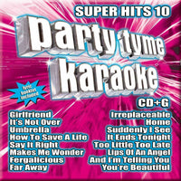 Party Tyme Karaoke - Superhits 10  [CD] New!!