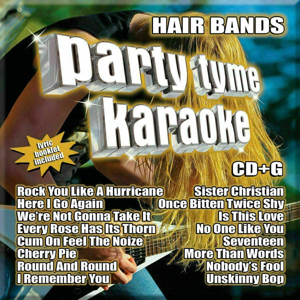 Party Tyme Karaoke - Hair Bands [CD] New!!