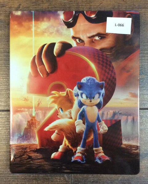 SONIC THE HEDGEHOG 2 - Ltd. Edition Steelbook -  4K UHD + Blu-Ray - AS-IS L-066