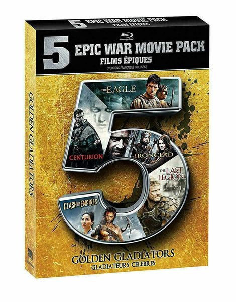 5 Epic War Movie Pack [Blu-ray] New!