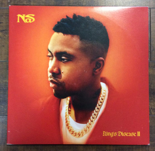 NAS - King's Disease II - 2X LP Vinyl Record GOLD - Used AS-IS
