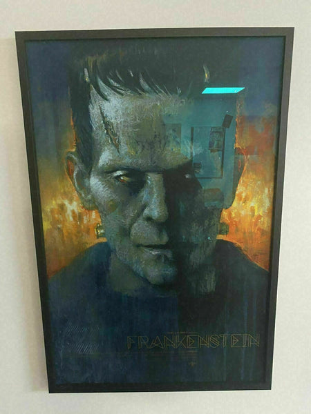 Frankenstein by Matthew Peak Framed Museum Glass Mondo Poster