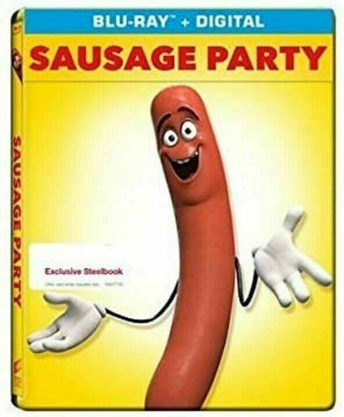 Sausage Party - Limited Edition Steelbook [Blu-ray] New!