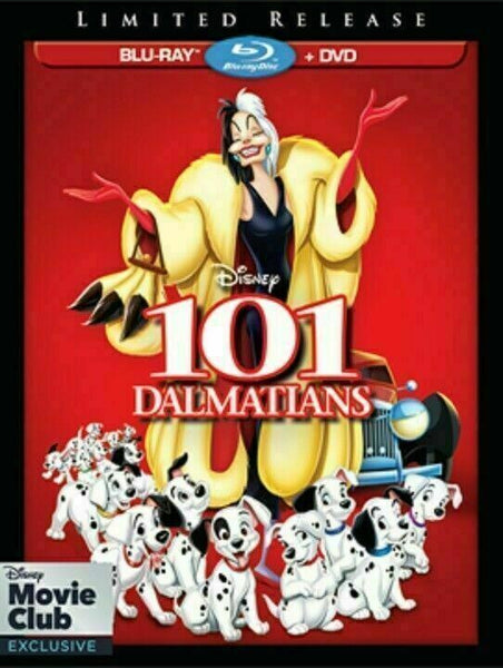 101 Dalmatians Limited Release - Disney Exclusive [Blu-ray+DVD] New and Sealed!!