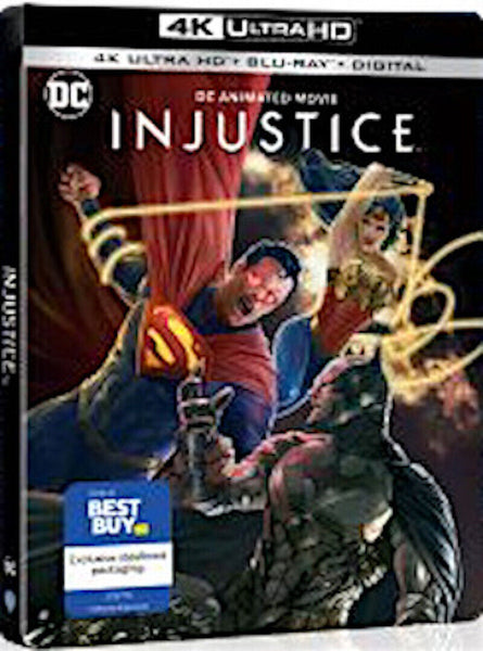 DC Animated Movie Injustice - Limited Edition Steelbook [Blu-ray - 4k UHD] New!