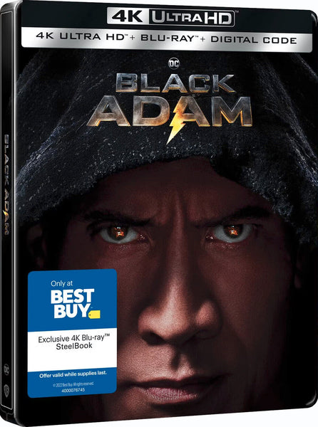 Black Adam - Limited Edition Steelbook [4K UHD - Blu-ray] New!