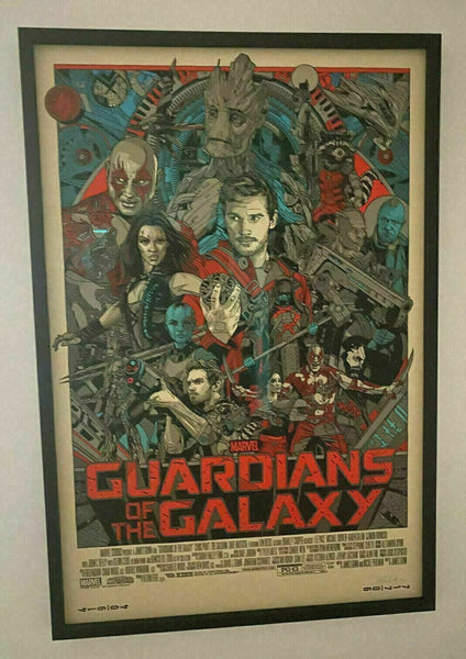 Guardians of the Galaxy by Tyler Stout Framed Museum Glass Mondo Poster