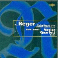 Reger / Leister ~ String Quartet Op. 109 / Clarinet Quintet Op. 146  [CD] New!!!